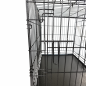 Preview: Hundekäfig Schwarz mit Silberbeschichtung - versch. Größen