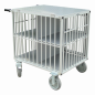 Preview: Showtrolley Expose M - Für 4 Hunde - Aluminium - Mit Rädern - 90 x 70 x 95 cm