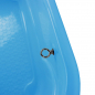 Preview: Hundebadewanne Blau - Aluminiumbasis - 94x50 cm