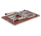 Preview: Professioneller Trimmtisch XL - Edelstahl - verstellbarer Trimmarm - 120x60x80 cm