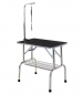 Preview: Professioneller Trimmtisch XL - Edelstahl - verstellbarer Trimmarm - 120x60x80 cm