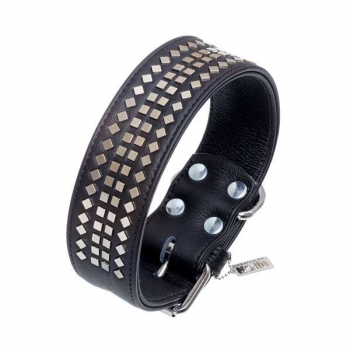 Lederhalsband Ziernieten große Hunde