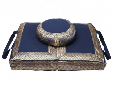 Meditationsset golden mind -midnight blue