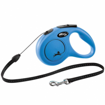 FLEXI Rollleine New CLASSIC Gurt - 5m, bis 15kg - versch. Farben