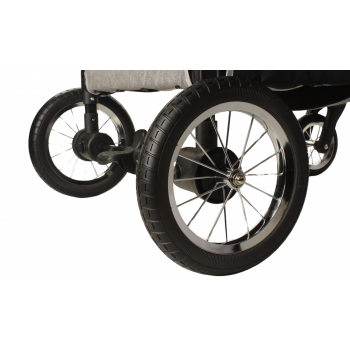 Hundebuggy Big Smart - Grau - 4 Räder - 40 Kilo Tragkraft