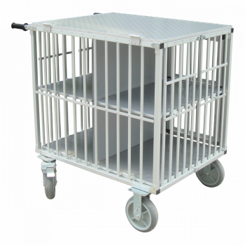 Showtrolley Expose M - Für 4 Hunde - Aluminium - Mit Rädern - 90 x 70 x 95 cm