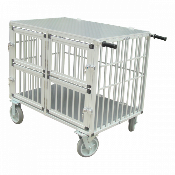 Showtrolley Expose M - Für 4 Hunde - Aluminium - Mit Rädern - 90 x 70 x 95 cm