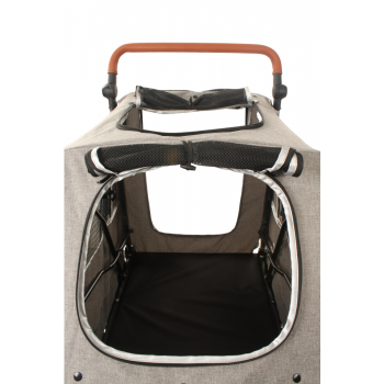 Hundebuggy Big Smart - Grau - 4 Räder - 40 Kilo Tragkraft