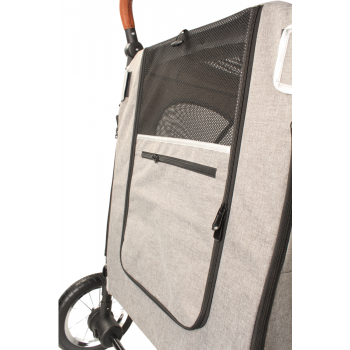 Hundebuggy Big Smart - Grau - 4 Räder - 40 Kilo Tragkraft