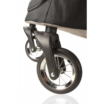 Hundebuggy Big Smart - Grau - 4 Räder - 40 Kilo Tragkraft