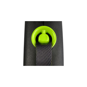 Flexi Roll Line Black Design - Breites Band - Schwarz & Grün bis 25kg