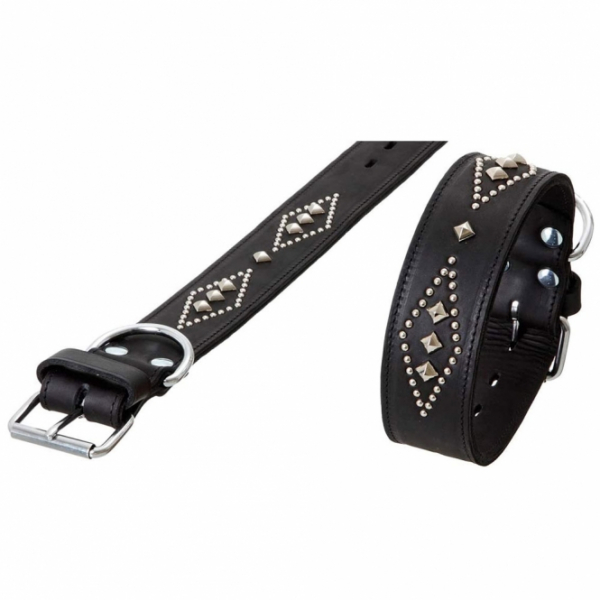 Lederhalsband Ziernieten