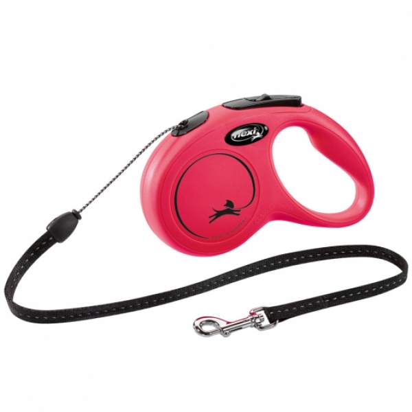 FLEXI Rollleine New CLASSIC Gurt - 5m, bis 15kg - versch. Farben
