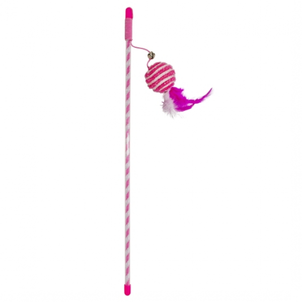 Duvoplus Cat Toy Spielangel Catchy Glitzerball