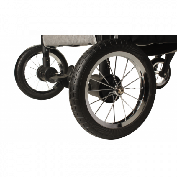 Hundebuggy Big Smart - Grau - 4 Räder - 40 Kilo Tragkraft