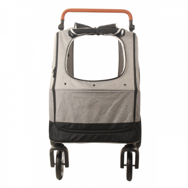 Hundebuggy Big Smart - Grau - 4 Räder - 40 Kilo Tragkraft