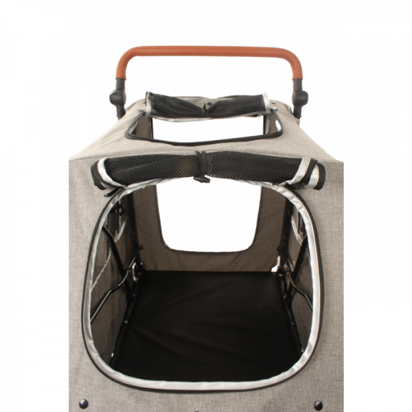 Hundebuggy Big Smart - Grau - 4 Räder - 40 Kilo Tragkraft