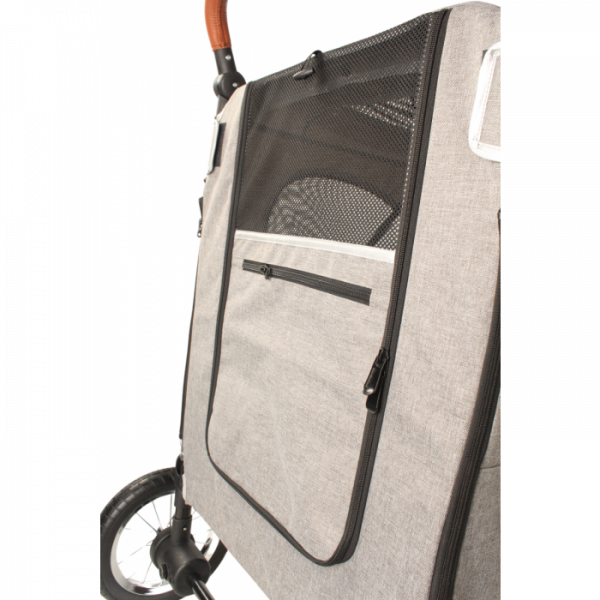 Hundebuggy Big Smart - Grau - 4 Räder - 40 Kilo Tragkraft