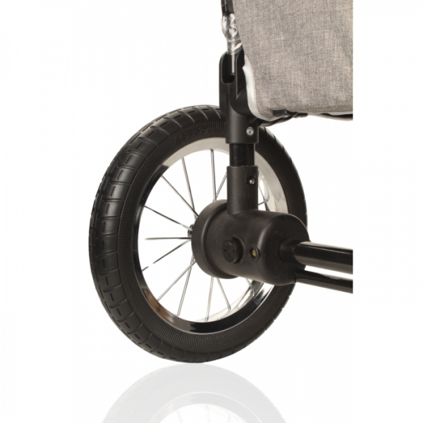 Hundebuggy Big Smart - Grau - 4 Räder - 40 Kilo Tragkraft