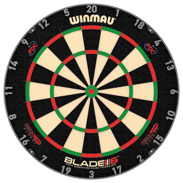 Dartboard Winmau Blade 6 Triple Core Carbon PDC