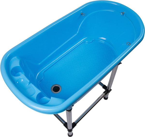 Hundebadewanne Blau - Aluminiumbasis - 94x50 cm