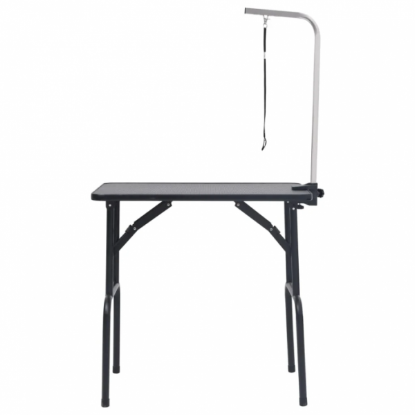 Professioneller Hunde-Trimmtisch - rutschfest - 81x49 cm - Farbe schwarz
