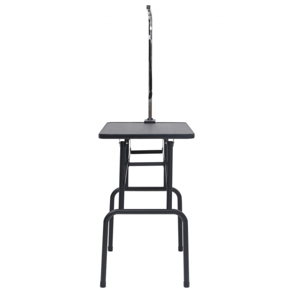 Professioneller Trimmtisch - mit Galgen - Metallbeine - 90x60 cm - Farbe schwarz